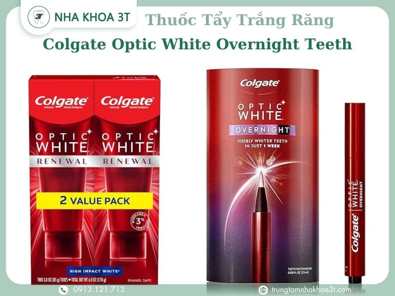 But tay trang rang Colgate Optic White Overnight Teeth