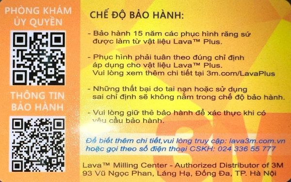the bao hanh rang su lava plus mat sau