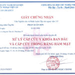 Chứng chỉ xử lý cấp cứu trong răng hàm mặt