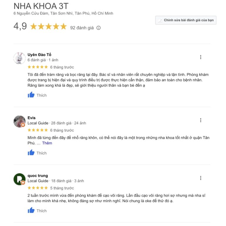 Review của khách hàng trên Google Map_1